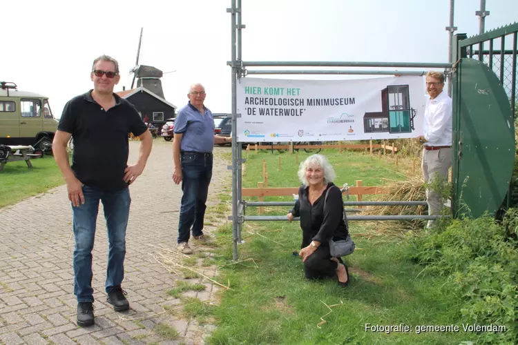 Bouw gestart van Archeologisch minimuseum De Waterwolf in Etersheim