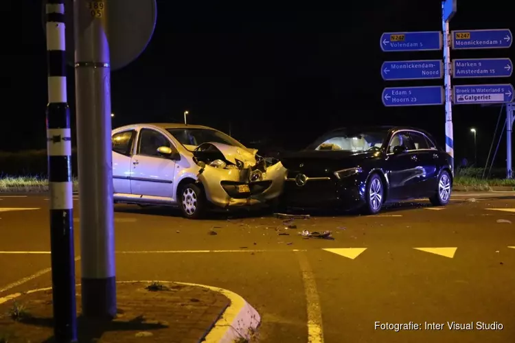 Ongeval op N247 ter hoogte van Monnickendam