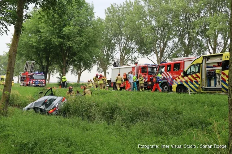 Zeer ernstig ongeval in Middelie. Veel hulpdiensten ter plaatse