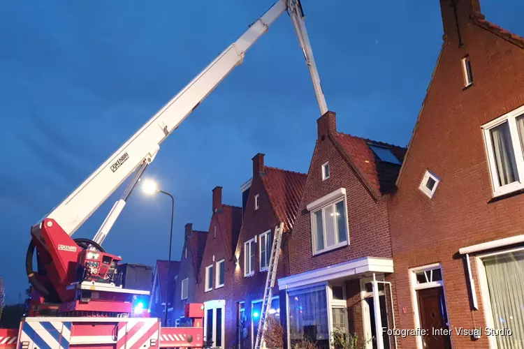 Brand aan de Meerstraat in Volendam