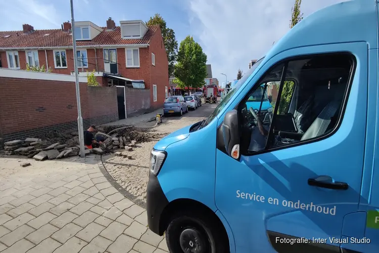 Aantal straten Volendam geen water door gebroken waterleiding