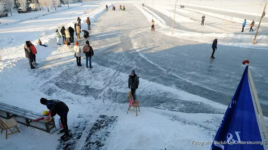 Vannacht schaatsmarathon op natuurijs in Middelie