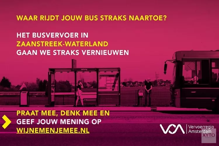 Vervoerregio start reizigersenquête over het toekomstige OV in Zaanstreek-Waterland