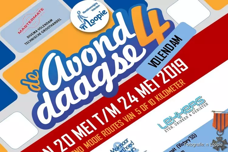 AvondWandel4daagse Volendam van 20 t/m 24 mei