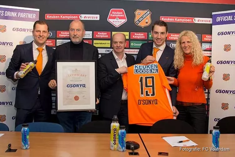 O&#39;sonyq aankomende drie seizoenen sportdrank van FC Volendam