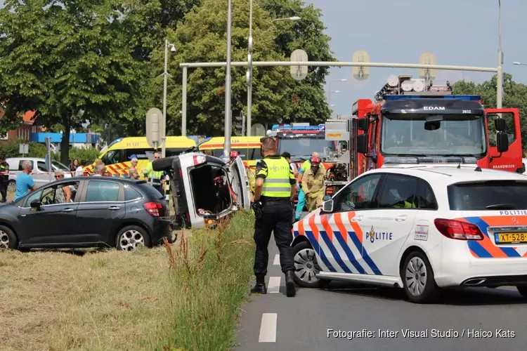 Drie gewonden bij ongeval in Edam