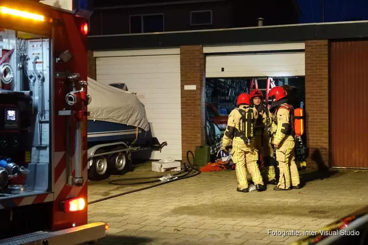 Brand in garagebox Edam