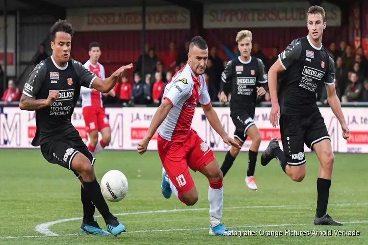 Jong FC Volendam dichtbij overwinning op koploper