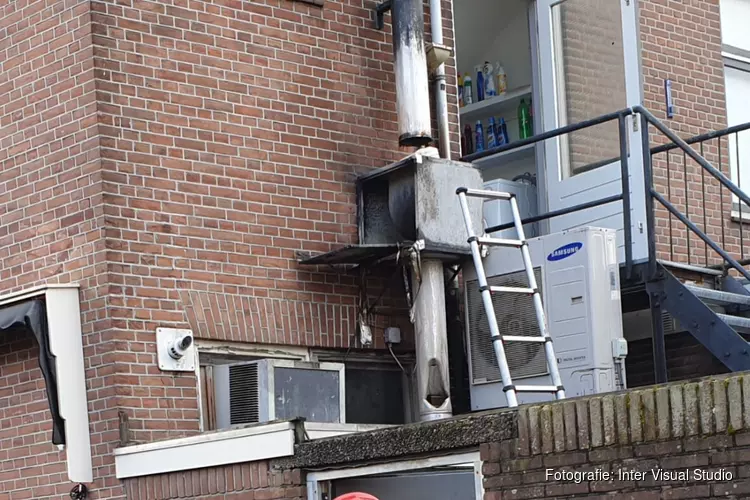 Brand in keuken woning Edam