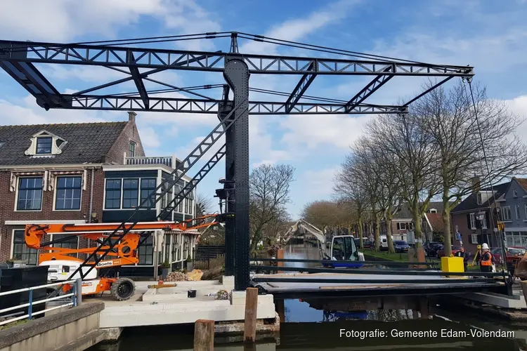 Trambrug Edam 8 april klaar voor gebruik